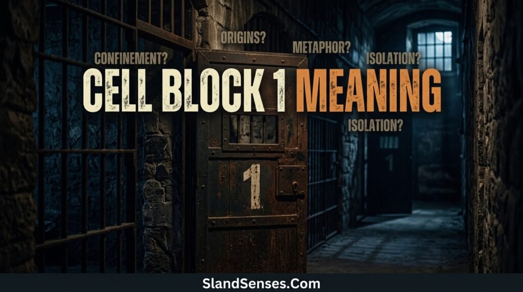 cell-block-1-meaning