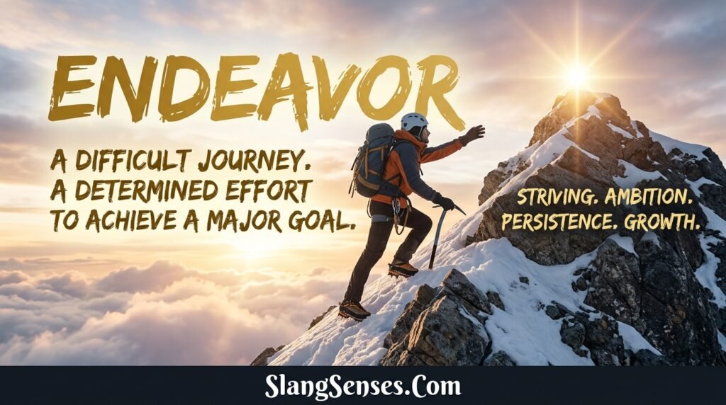 Endeavor Meaning 2026