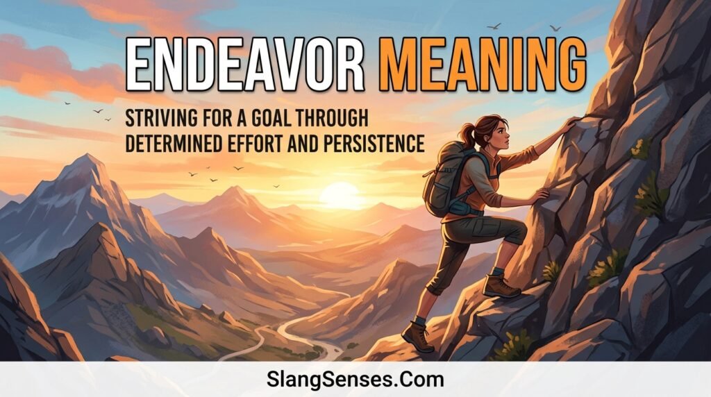 What Does Endeavor Mean